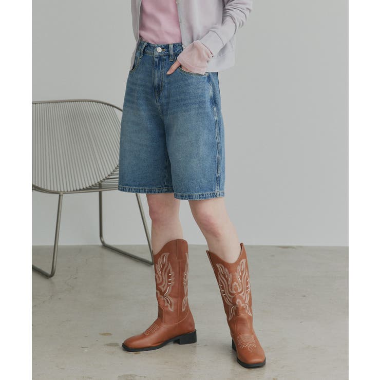 【2026SS新作】ヴィンテージハーフデニムパンツ | ad thie | 詳細画像13 