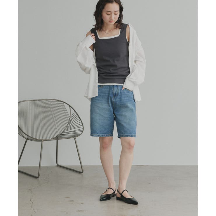 【2026SS新作】ヴィンテージハーフデニムパンツ | ad thie | 詳細画像17 