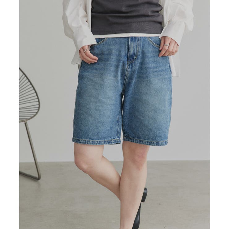 【2026SS新作】ヴィンテージハーフデニムパンツ | ad thie | 詳細画像19 