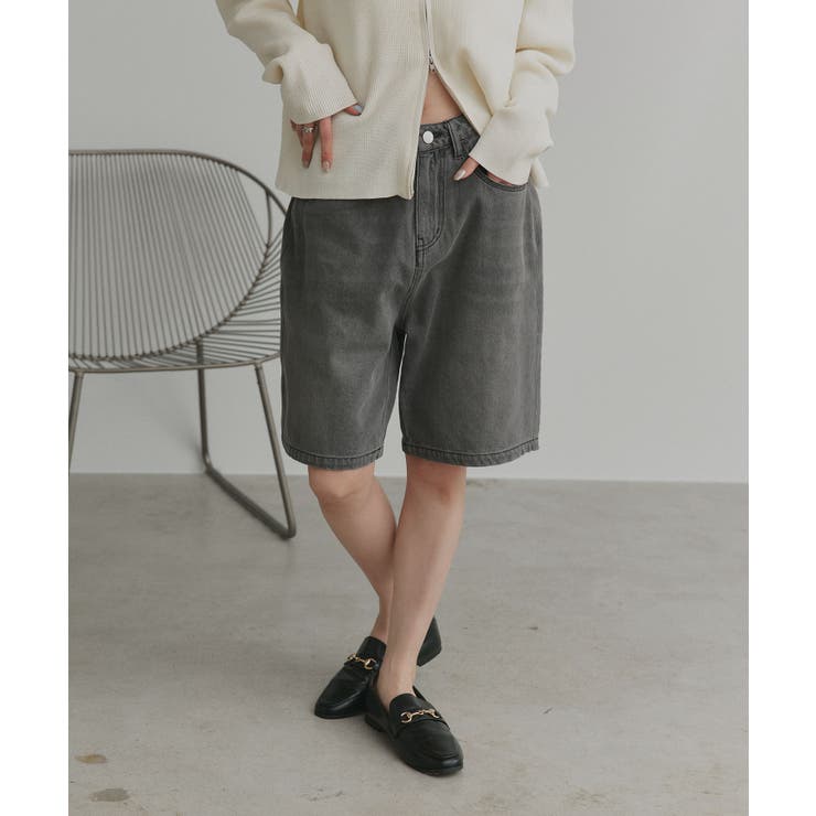 【2026SS新作】ヴィンテージハーフデニムパンツ | ad thie | 詳細画像23 