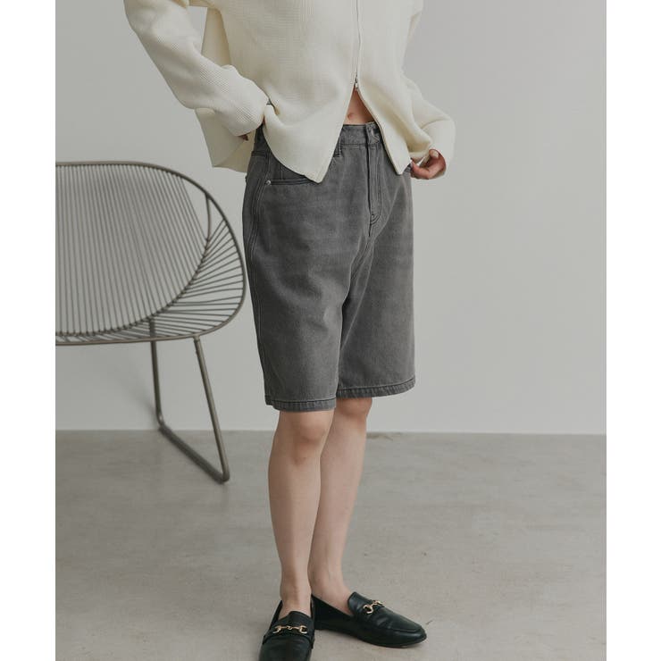 【2026SS新作】ヴィンテージハーフデニムパンツ | ad thie | 詳細画像24 