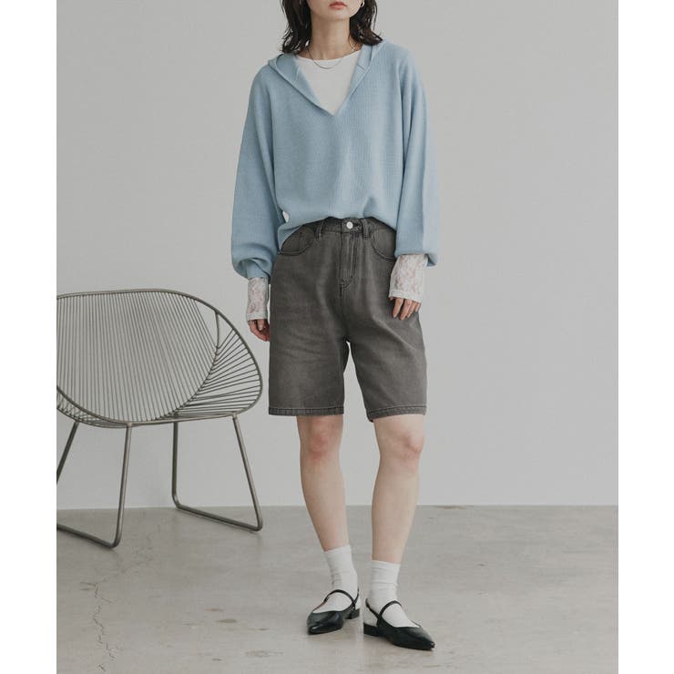 【2026SS新作】ヴィンテージハーフデニムパンツ | ad thie | 詳細画像26 