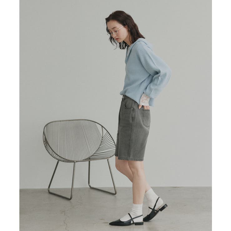 【2026SS新作】ヴィンテージハーフデニムパンツ | ad thie | 詳細画像27 