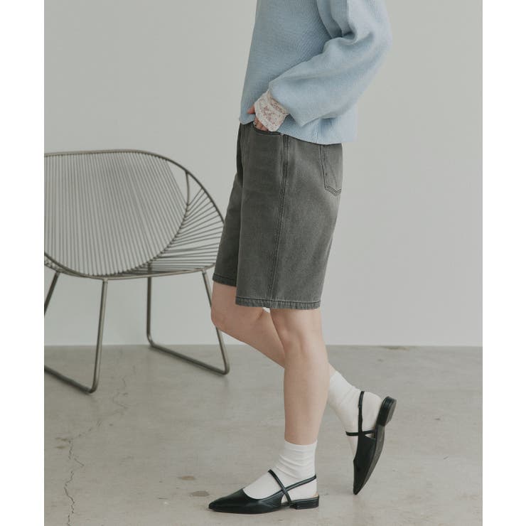 【2026SS新作】ヴィンテージハーフデニムパンツ | ad thie | 詳細画像32 