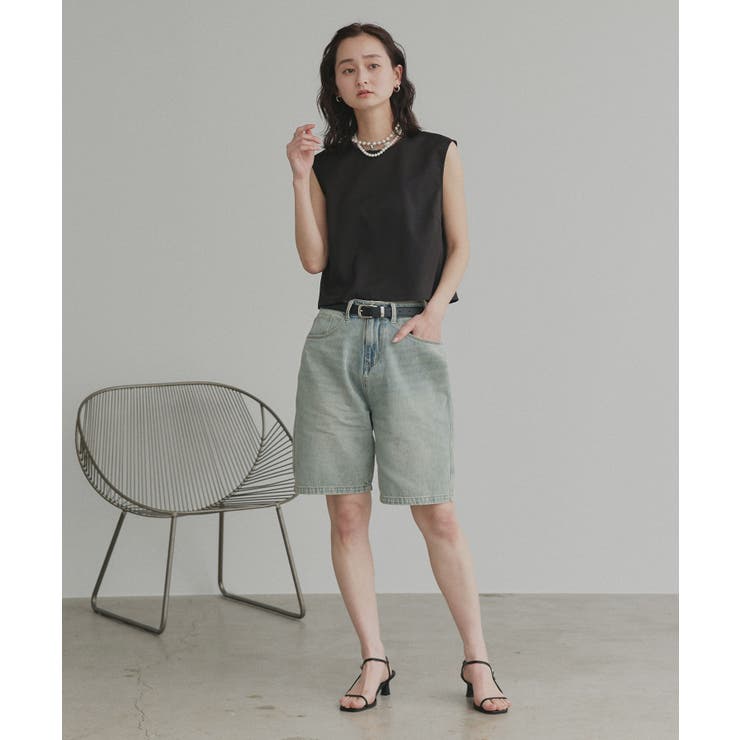 【2026SS新作】ヴィンテージハーフデニムパンツ | ad thie | 詳細画像36 