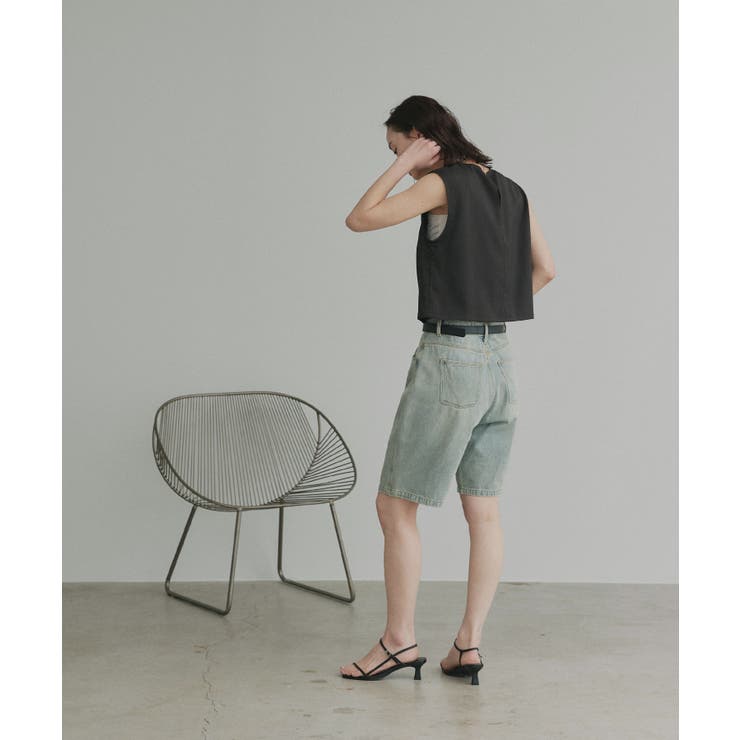 【2026SS新作】ヴィンテージハーフデニムパンツ | ad thie | 詳細画像37 