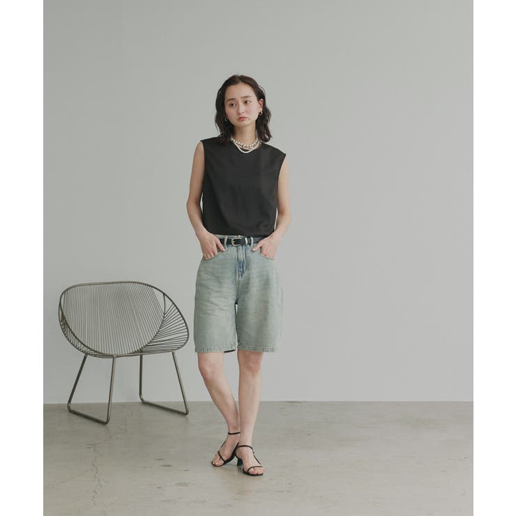 【2026SS新作】ヴィンテージハーフデニムパンツ | ad thie | 詳細画像38 