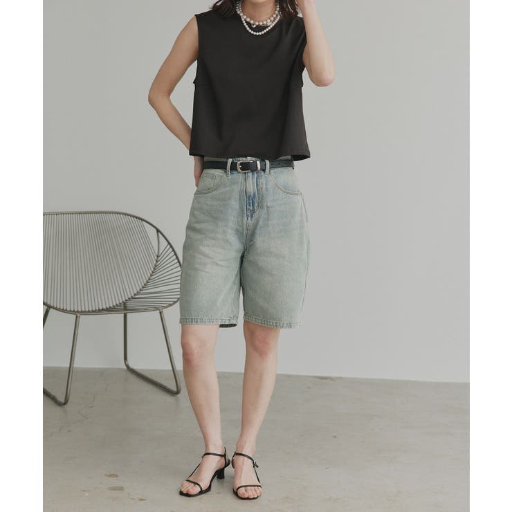 【2026SS新作】ヴィンテージハーフデニムパンツ | ad thie | 詳細画像39 