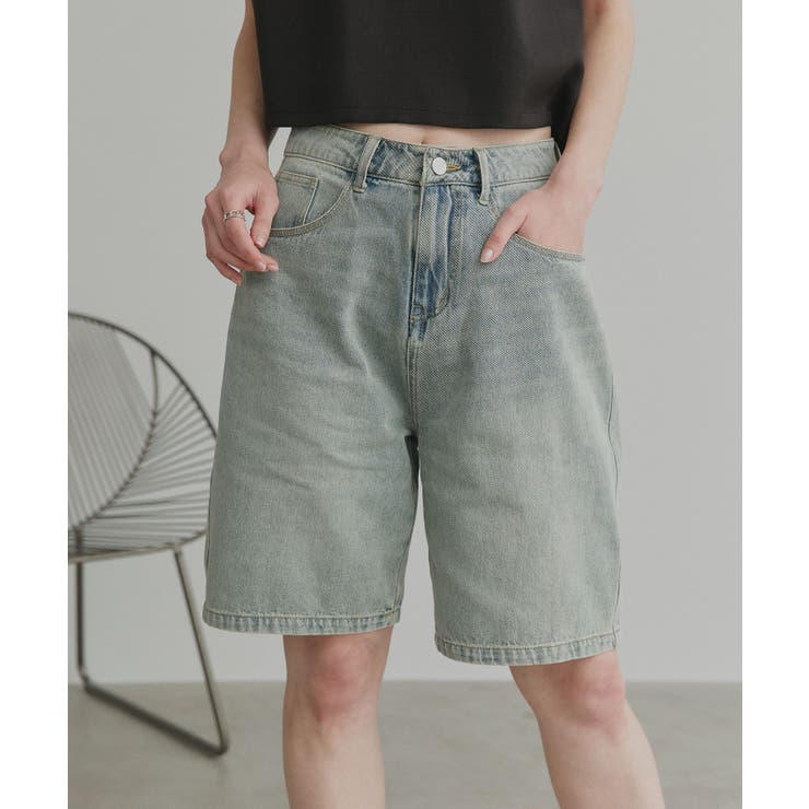 【2026SS新作】ヴィンテージハーフデニムパンツ | ad thie | 詳細画像41 