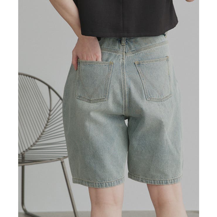 【2026SS新作】ヴィンテージハーフデニムパンツ | ad thie | 詳細画像43 