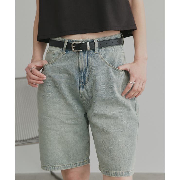 【2026SS新作】ヴィンテージハーフデニムパンツ | ad thie | 詳細画像44 