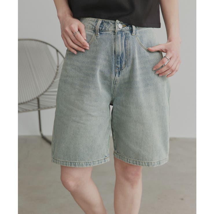 【2026SS新作】ヴィンテージハーフデニムパンツ | ad thie | 詳細画像45 