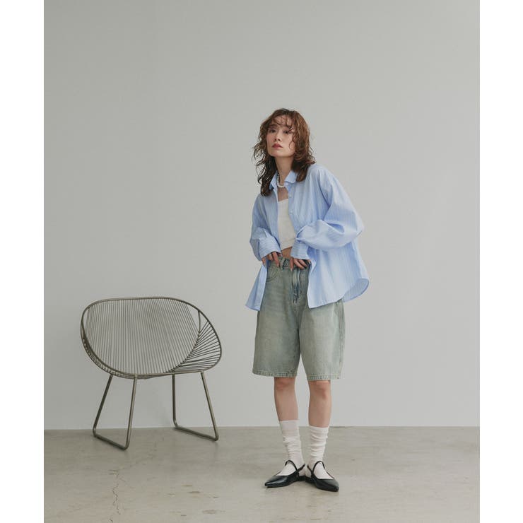 【2026SS新作】ヴィンテージハーフデニムパンツ | ad thie | 詳細画像46 