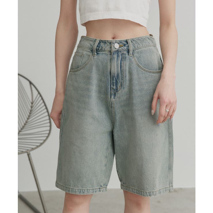 【2026SS新作】ヴィンテージハーフデニムパンツ | ad thie | 詳細画像47 