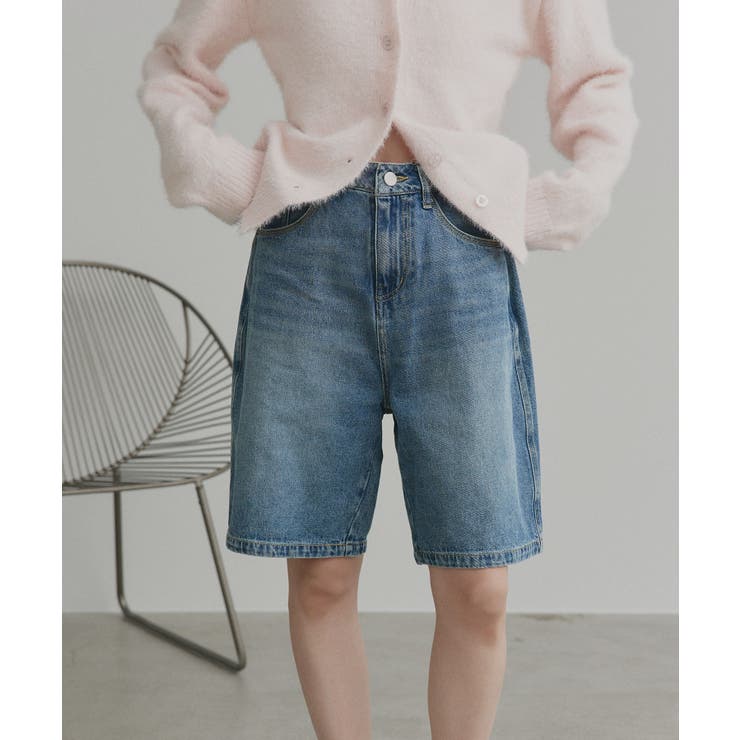 【2026SS新作】ヴィンテージハーフデニムパンツ | ad thie | 詳細画像6 