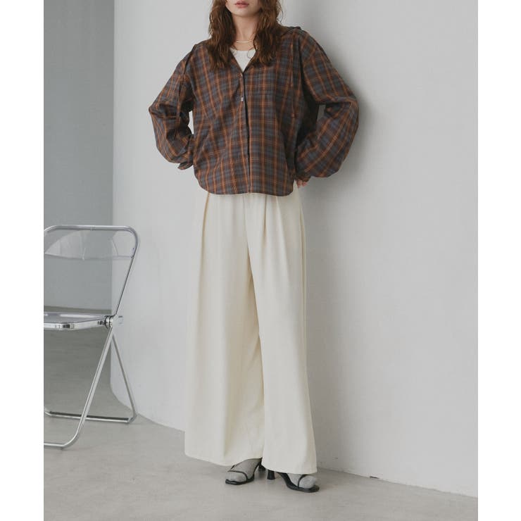 【2026SS新作】フード付きオーバーサイズチェックシャツ | ad thie | 詳細画像16 