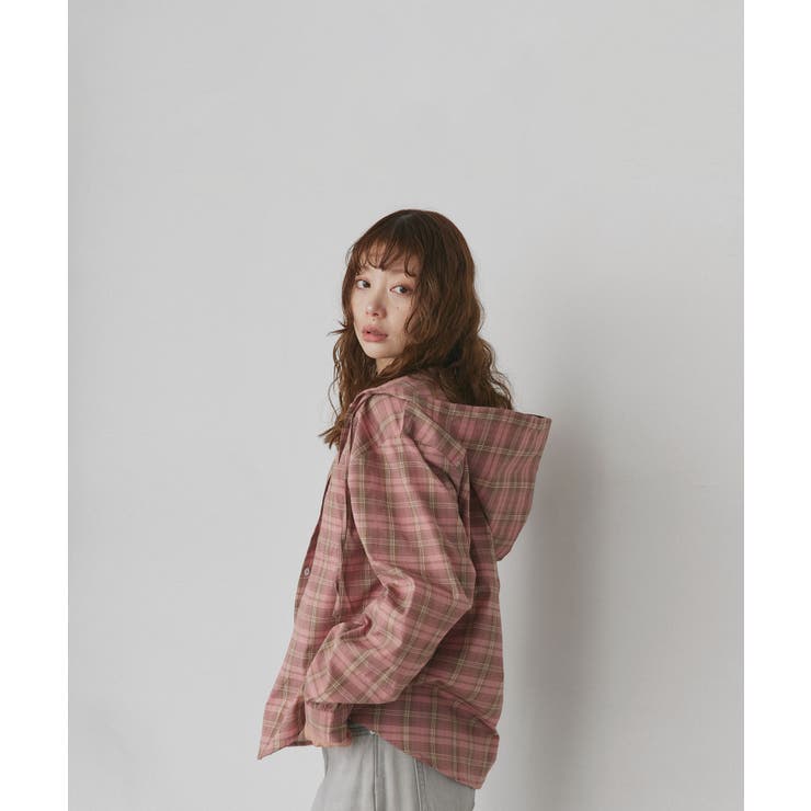 【2026SS新作】フード付きオーバーサイズチェックシャツ | ad thie | 詳細画像25 