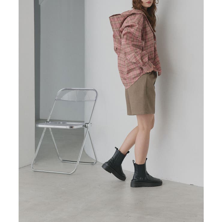 【2026SS新作】フード付きオーバーサイズチェックシャツ | ad thie | 詳細画像31 