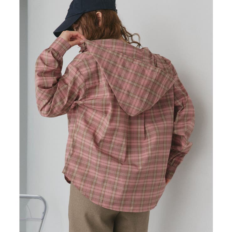 【2026SS新作】フード付きオーバーサイズチェックシャツ | ad thie | 詳細画像32 