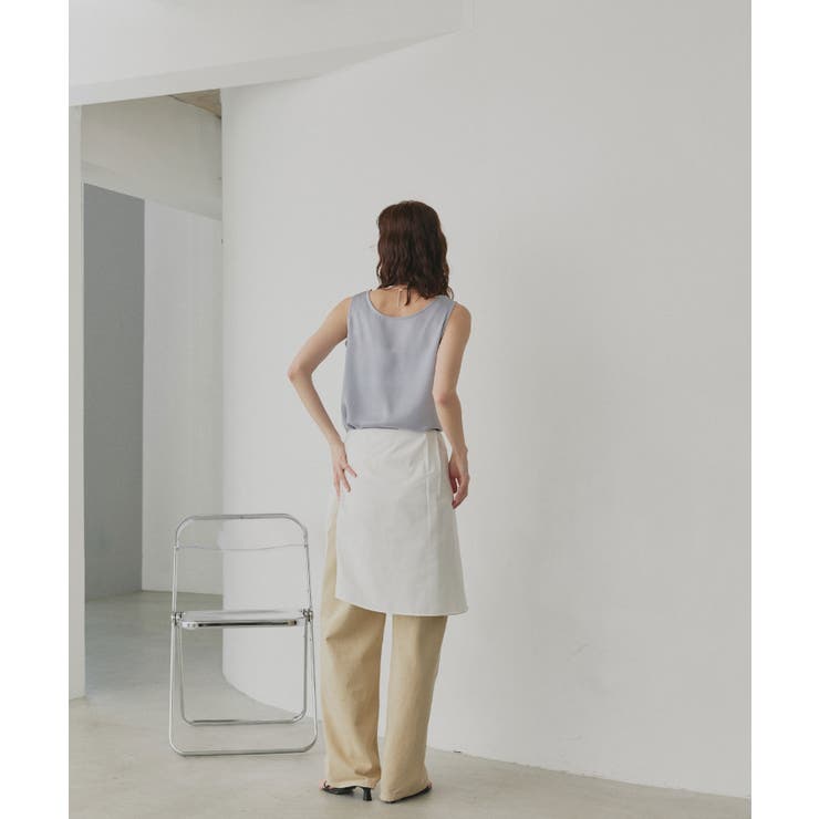 【2026SS新作】シルキーサテンクルーネックタンクトップ | ad thie | 詳細画像29 