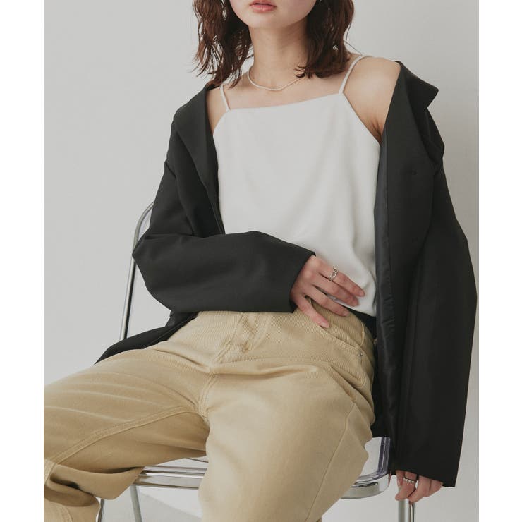 【2026SS新作】シルキーサテンキャミソール | ad thie | 詳細画像10 