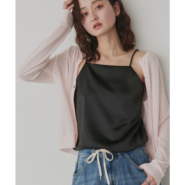 【2026SS新作】シルキーサテンキャミソール | ad thie | 詳細画像12 