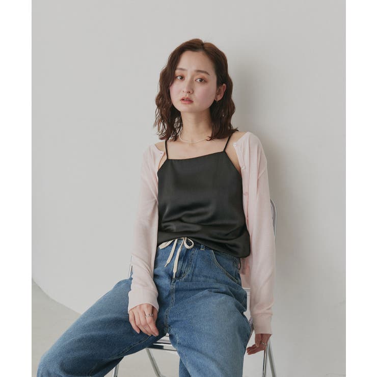 【2026SS新作】シルキーサテンキャミソール | ad thie | 詳細画像14 