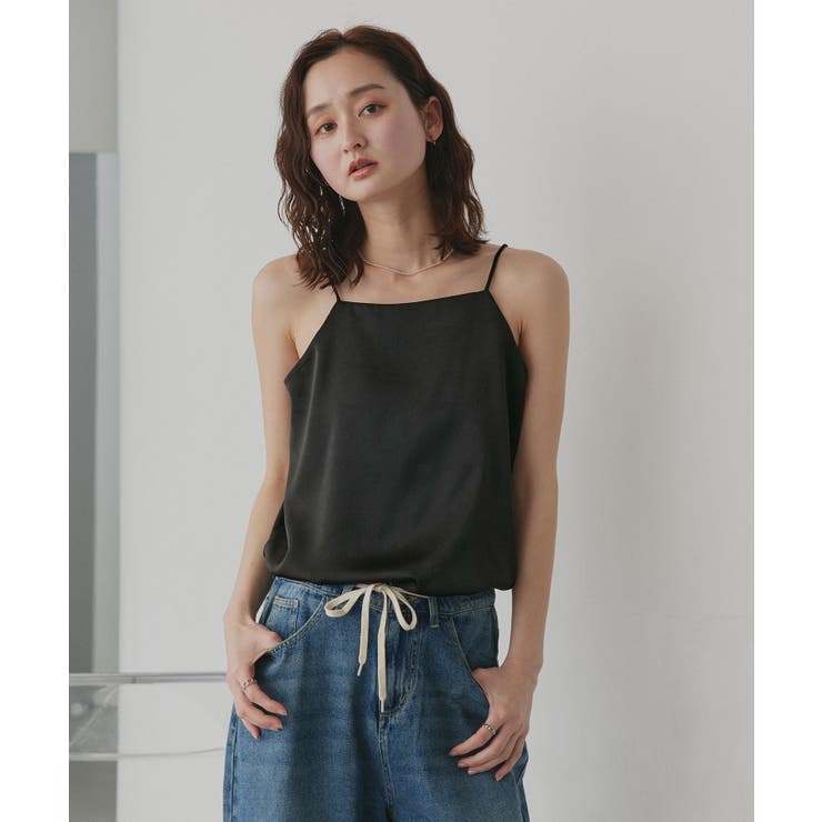【2026SS新作】シルキーサテンキャミソール | ad thie | 詳細画像16 