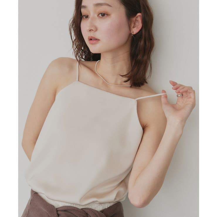 【2026SS新作】シルキーサテンキャミソール | ad thie | 詳細画像25 