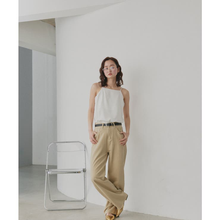 【2026SS新作】シルキーサテンキャミソール | ad thie | 詳細画像3 