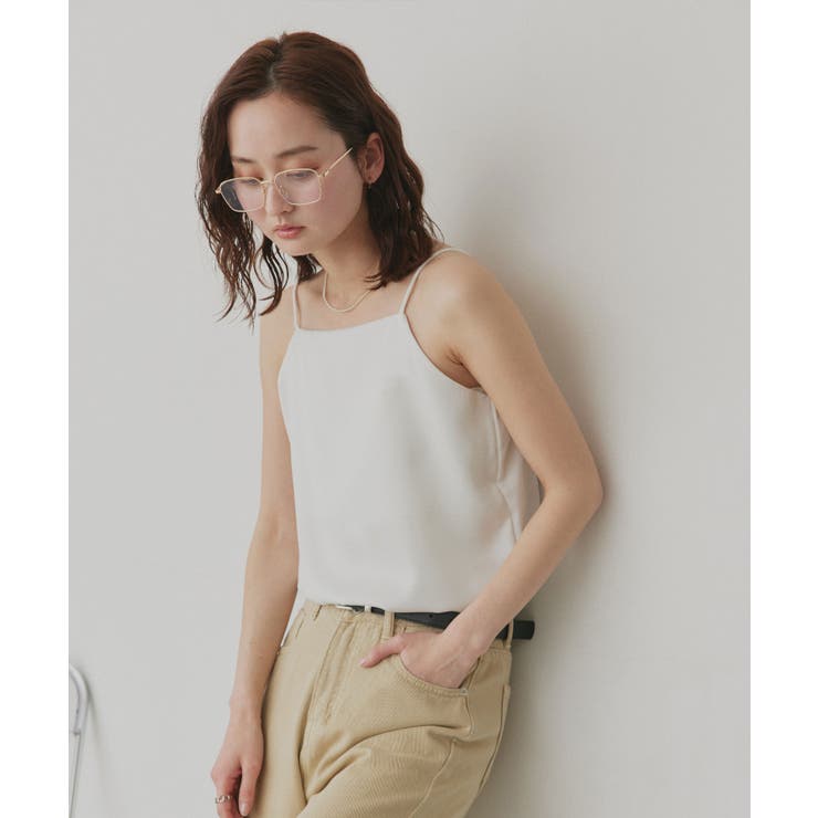 【2026SS新作】シルキーサテンキャミソール | ad thie | 詳細画像6 