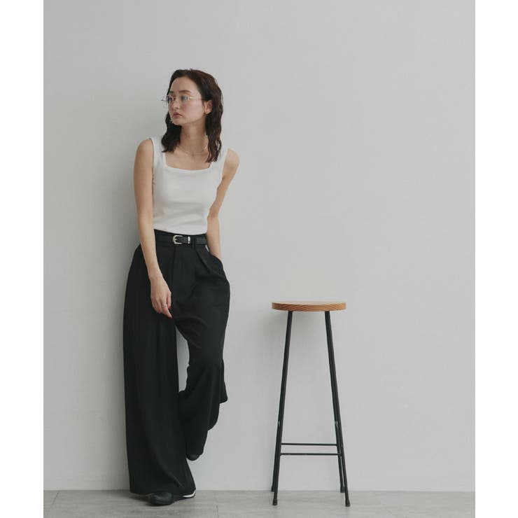 【2026SS新作】前後2wayリブタンクトップ | ad thie | 詳細画像11 