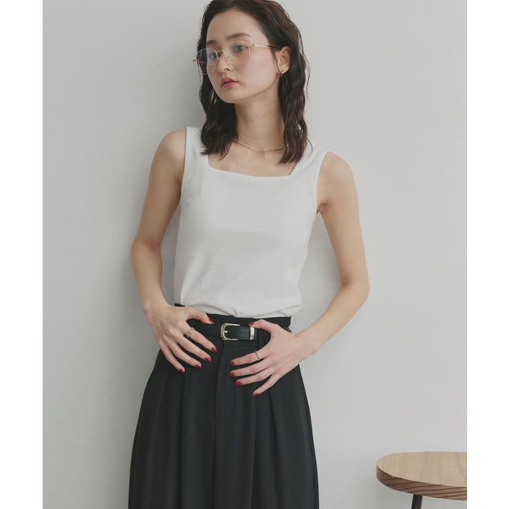 【2026SS新作】前後2wayリブタンクトップ | ad thie | 詳細画像13 