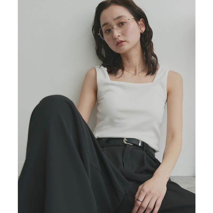 【2026SS新作】前後2wayリブタンクトップ | ad thie | 詳細画像14 