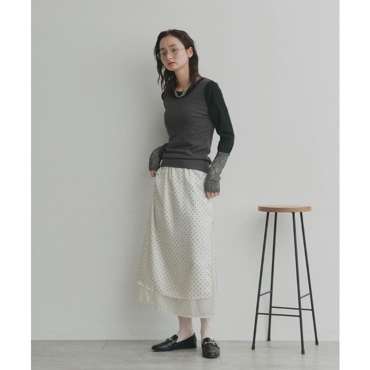 【2026SS新作】前後2wayリブタンクトップ | ad thie | 詳細画像15 