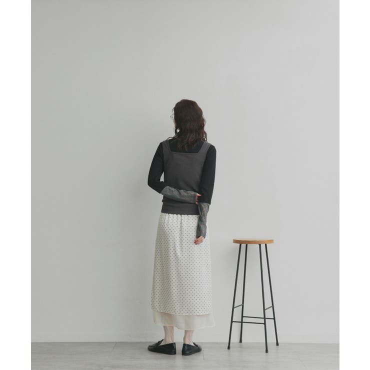 【2026SS新作】前後2wayリブタンクトップ | ad thie | 詳細画像16 