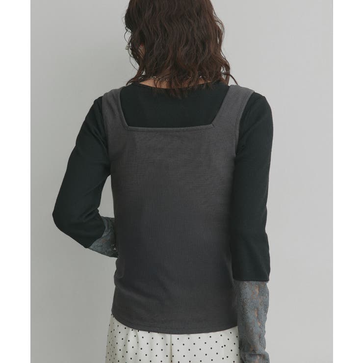 【2026SS新作】前後2wayリブタンクトップ | ad thie | 詳細画像18 