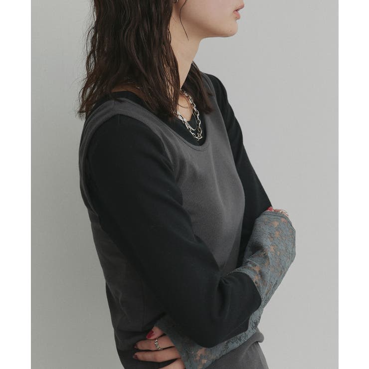 【2026SS新作】前後2wayリブタンクトップ | ad thie | 詳細画像19 