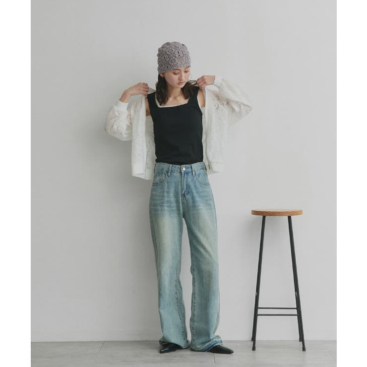 【2026SS新作】前後2wayリブタンクトップ | ad thie | 詳細画像2 