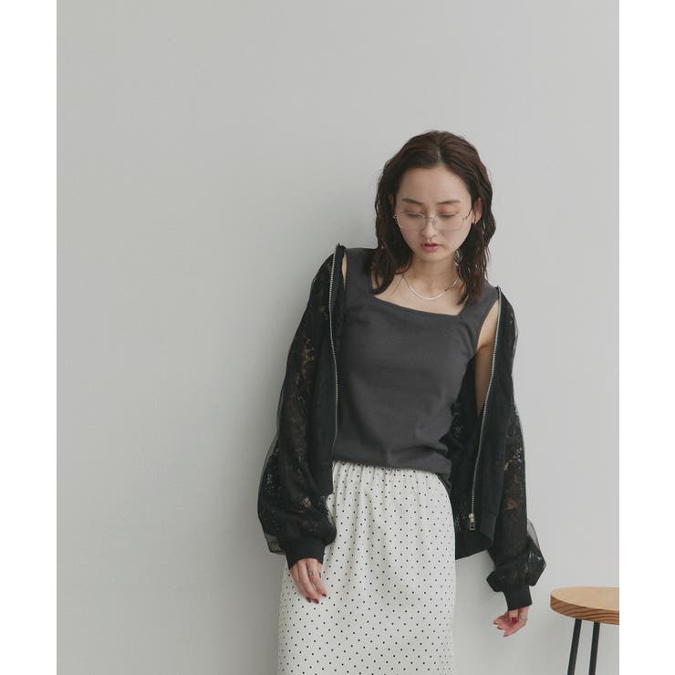 【2026SS新作】前後2wayリブタンクトップ | ad thie | 詳細画像22 