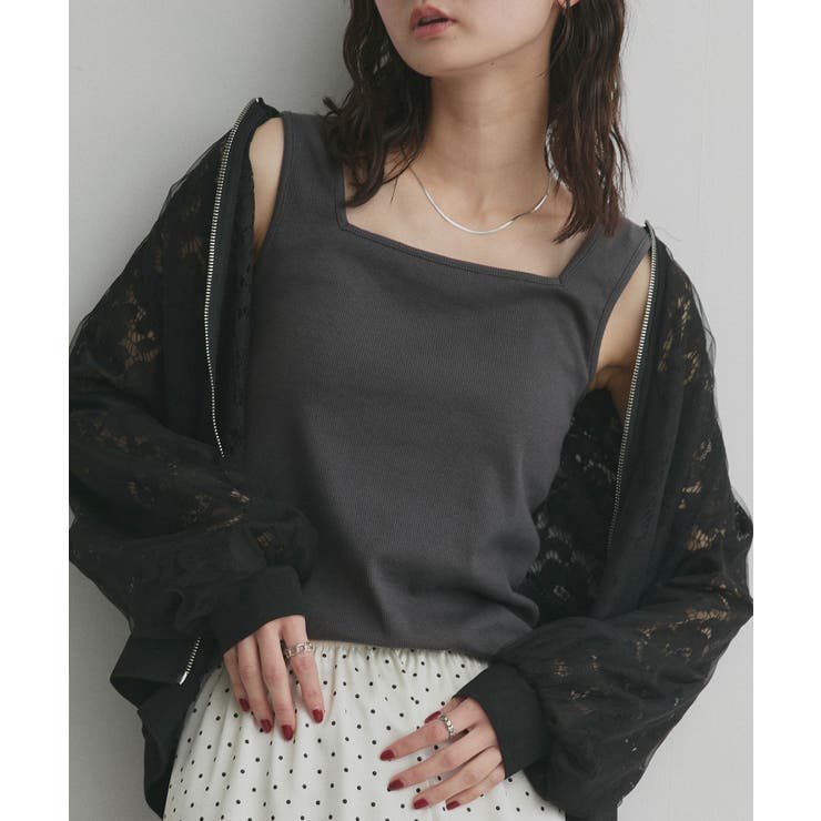 【2026SS新作】前後2wayリブタンクトップ | ad thie | 詳細画像23 