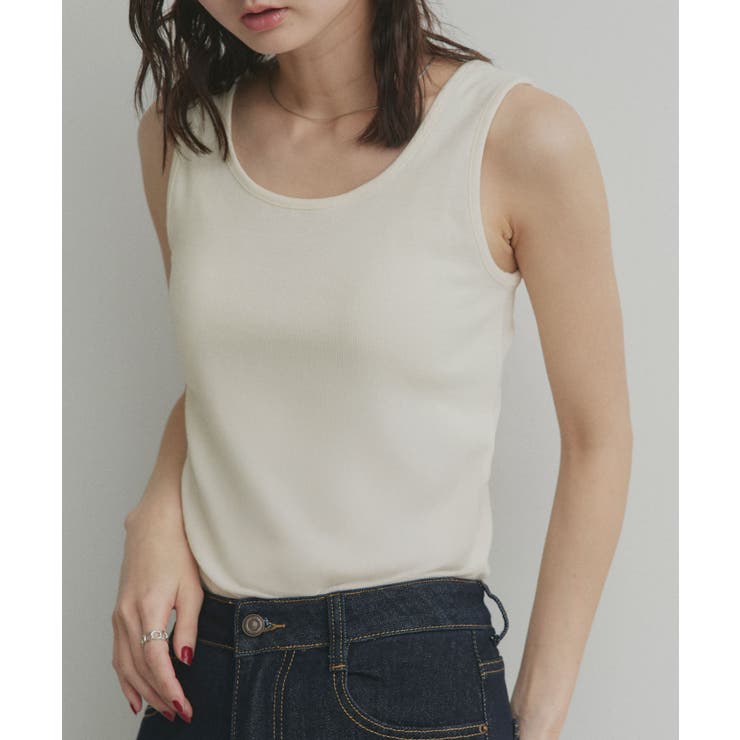 【2026SS新作】前後2wayリブタンクトップ | ad thie | 詳細画像27 