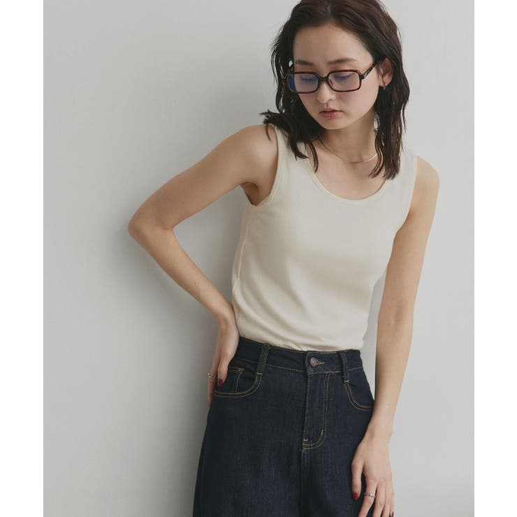 【2026SS新作】前後2wayリブタンクトップ | ad thie | 詳細画像28 