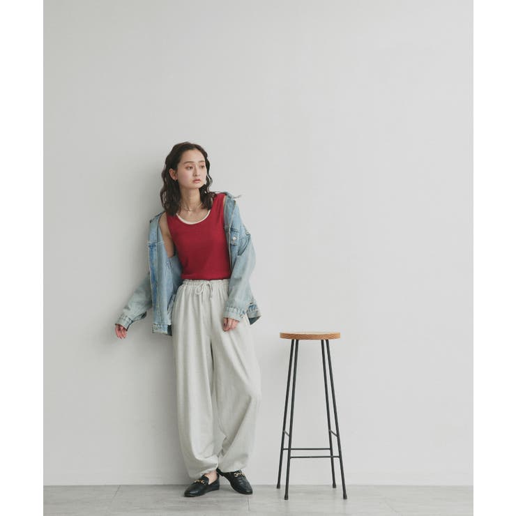 【2026SS新作】前後2wayリブタンクトップ | ad thie | 詳細画像30 