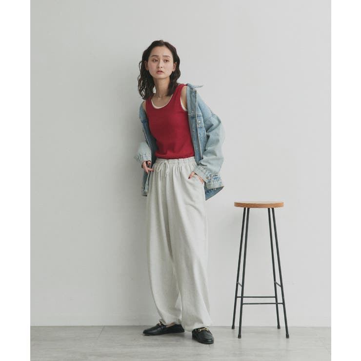 【2026SS新作】前後2wayリブタンクトップ | ad thie | 詳細画像31 