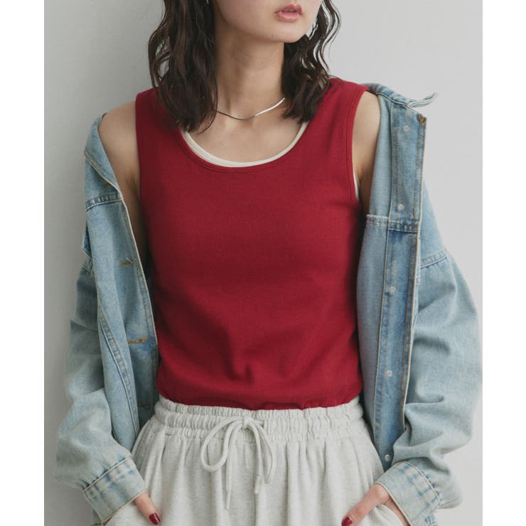 【2026SS新作】前後2wayリブタンクトップ | ad thie | 詳細画像32 