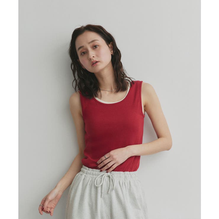 【2026SS新作】前後2wayリブタンクトップ | ad thie | 詳細画像33 