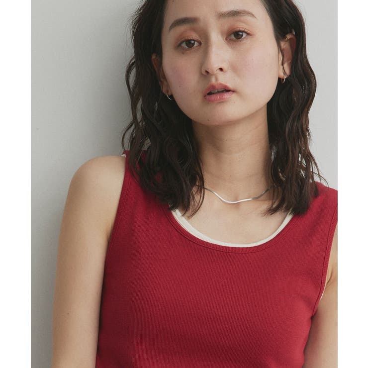 【2026SS新作】前後2wayリブタンクトップ | ad thie | 詳細画像34 