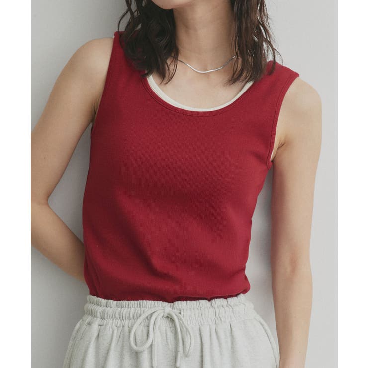 【2026SS新作】前後2wayリブタンクトップ | ad thie | 詳細画像35 