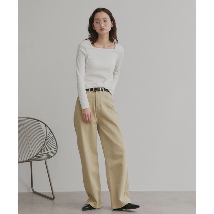 【2026SS新作】アソート ボートネック スクエアネック リブトップス | ad thie | 詳細画像3 